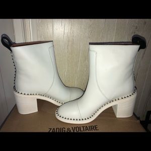 Zadig & Voltaire White Booties
